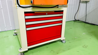 Table with Industrial tool box